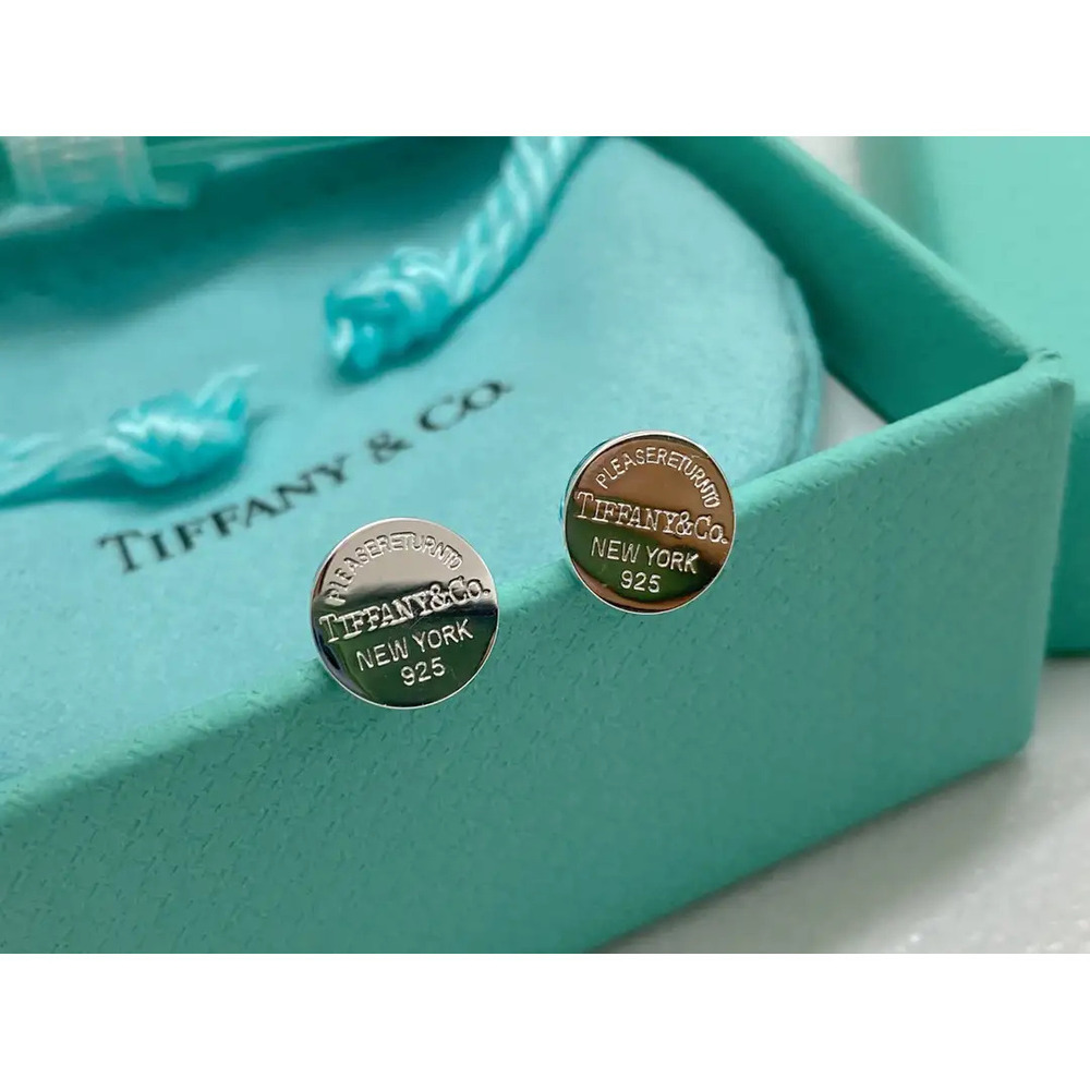 Tiffany & Co. Silver Round Stud Earrings